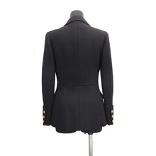 Load image into Gallery viewer, CHANEL Gripoa Button Jacket Size 38 BlackP08277 Wool 100%

