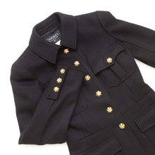 Load image into Gallery viewer, CHANEL Gripoa Button Jacket Size 38 BlackP08277 Wool 100%
