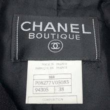 Load image into Gallery viewer, CHANEL Gripoa Button Jacket Size 38 BlackP08277 Wool 100%
