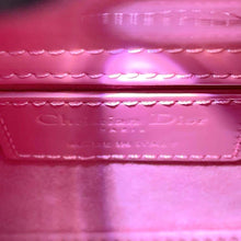 将图像加载到图库查看器中，Dior Lady Dior Canage PinkS0856OWCB Patent Leather Size micro

