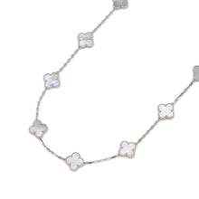 Load image into Gallery viewer, Van Cleef &amp; Arpels Vintage Alhambra long necklace 20 motifsVCARF48800 18K White Gold
