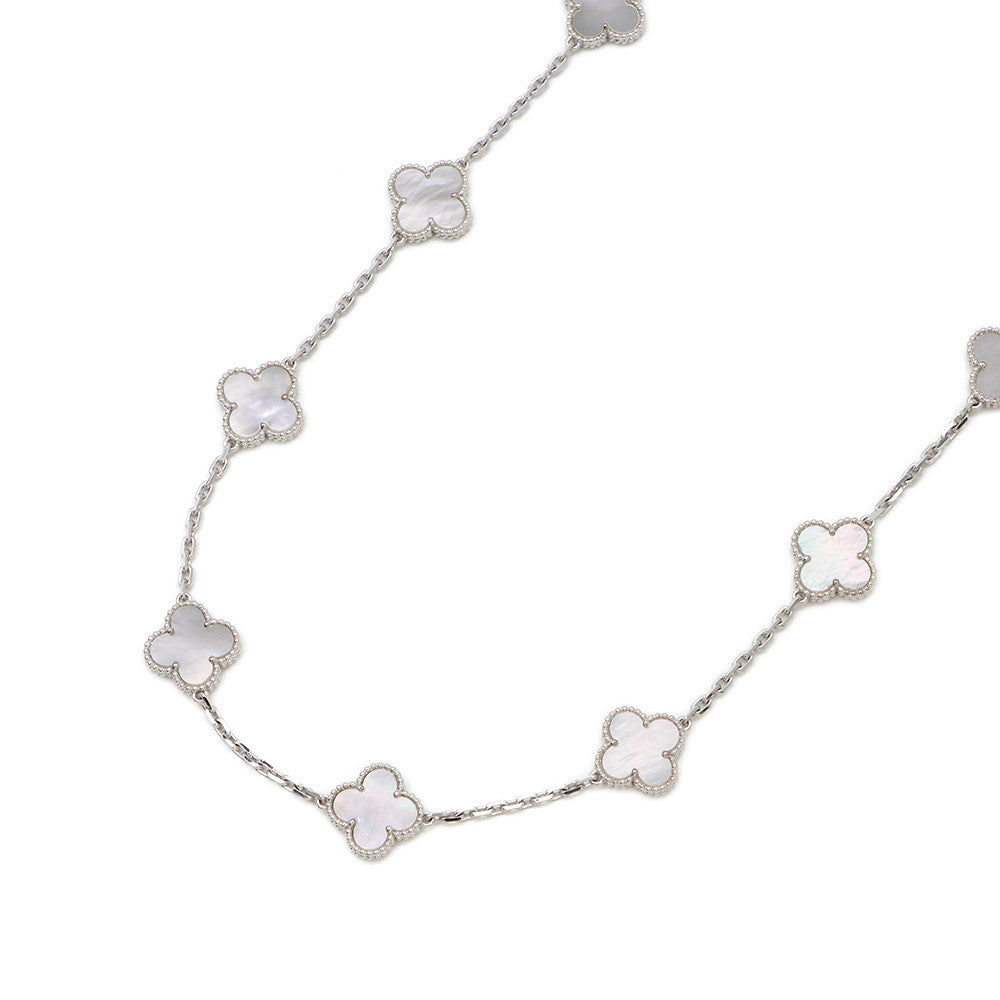 Van Cleef & Arpels Vintage Alhambra long necklace 20 motifsVCARF48800 18K White Gold
