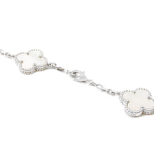 Load image into Gallery viewer, Van Cleef &amp; Arpels Vintage Alhambra long necklace 20 motifsVCARF48800 18K White Gold
