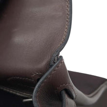 将图像加载到图库查看器中，HERMES Kelly Retourne Ebene/Chocolat Troika Evercalf Leather Size 28
