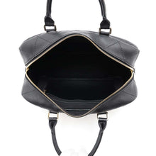 Load image into Gallery viewer, CHANEL Matelasse Bowling 2WAY Handbag Black Calf Leather
