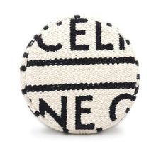 Load image into Gallery viewer, CELINE Teen Drawstring Handbag White/Black/Brown196532EFY Cotton Calf Leather
