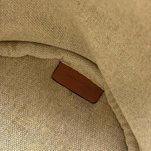 Load image into Gallery viewer, CELINE Teen Drawstring Handbag White/Black/Brown196532EFY Cotton Calf Leather

