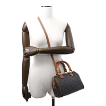 Load image into Gallery viewer, CELINE Triomphe Boston Tan197582 PVC Coated Canvas Leather Size Small
