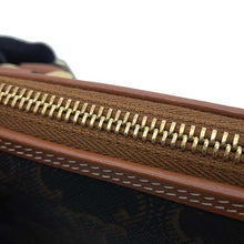 Load image into Gallery viewer, CELINE Triomphe Boston Tan197582 PVC Coated Canvas Leather Size Small
