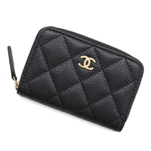 Load image into Gallery viewer, CHANEL Coin purse Classic zip coin purse BlackAP0216 Caviar Leather
