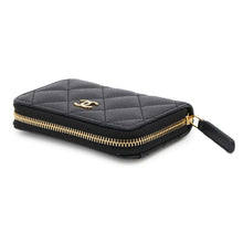 Load image into Gallery viewer, CHANEL Coin purse Classic zip coin purse BlackAP0216 Caviar Leather
