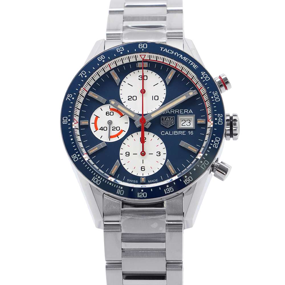 TAG HEUER Carrera W41mm Stainless Steel Blue/White DialCV201AR.BA0715