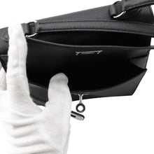将图像加载到图库查看器中，HERMES Kelly Disorder Black Epsom Size 20
