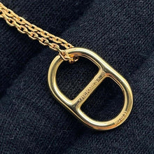 Load image into Gallery viewer, HERMES O&#39;Maillon Necklace Rose Sakura Metal Swift Leather
