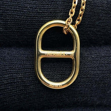 Load image into Gallery viewer, HERMES O&#39;Maillon Necklace Rose Sakura Metal Swift Leather
