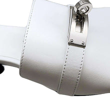 Load image into Gallery viewer, HERMES Gigi50 Sandals White Calf Leather Size 35・1/2
