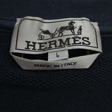 Load image into Gallery viewer, HERMES Crew de Sel round neck T-shirt Size L Orage Cotton100%
