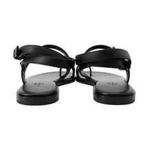 Load image into Gallery viewer, HERMES Harmony Sandals Black Calf Leather Size 35
