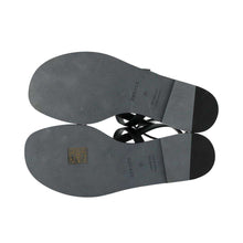 Load image into Gallery viewer, HERMES Harmony Sandals Black Calf Leather Size 35
