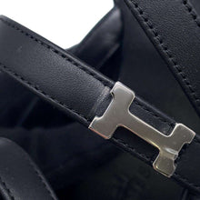 Load image into Gallery viewer, HERMES ★Harmony Sandals Black Calf Leather Size 35

