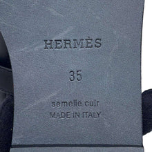 Load image into Gallery viewer, HERMES ★Harmony Sandals Black Calf Leather Size 35
