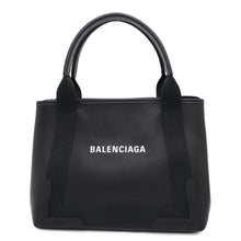 Load image into Gallery viewer, BALENCIAGA Navy Kabas Black339933 Leather Size S
