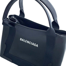 Load image into Gallery viewer, BALENCIAGA Navy Kabas Black339933 Leather Size S
