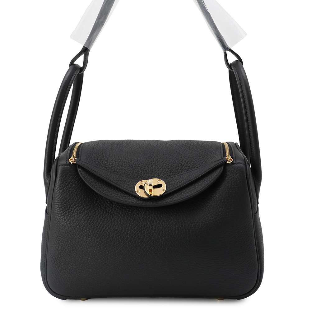 HERMES Lindy Black Taurillon Clemence Size 26