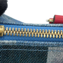 Load image into Gallery viewer, LOUIS VUITTON Speedy Bandouliere Blue/RedM45041 Monogram Denim Size 30
