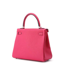 Load image into Gallery viewer, HERMES Kelly Retourne Rose mexico Togo Leather Size 25

