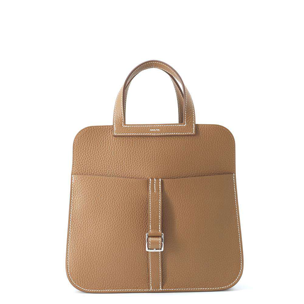 HERMES Halzan Gold Taurillon Clemence Size 25