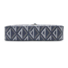 将图像加载到图库查看器中，Dior CD Diamond Safari Shoulder Bag Navy1ESPO206CDP PVC Coated Canvas Leather
