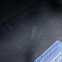 将图像加载到图库查看器中，Dior CD Diamond Safari Shoulder Bag Navy1ESPO206CDP PVC Coated Canvas Leather
