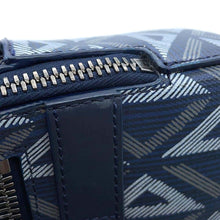 将图像加载到图库查看器中，Dior CD Diamond Safari Shoulder Bag Navy1ESPO206CDP PVC Coated Canvas Leather
