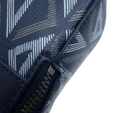 将图像加载到图库查看器中，Dior CD Diamond Safari Shoulder Bag Navy1ESPO206CDP PVC Coated Canvas Leather
