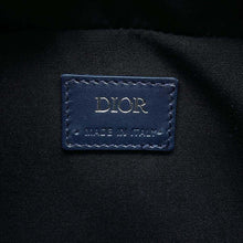 将图像加载到图库查看器中，Dior CD Diamond Safari Shoulder Bag Navy1ESPO206CDP PVC Coated Canvas Leather
