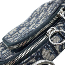 Load image into Gallery viewer, Dior Oblique Shoulder Bag Navy2SFBC087YKY Canvas Leather
