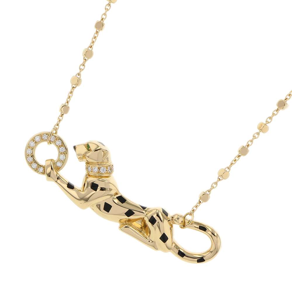 CARTIER PANTHERE de Cartier PendantB7224737 K18YG BlackLacquer