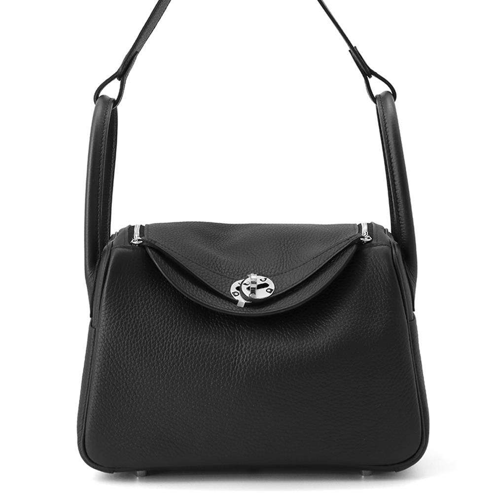 HERMES Lindy Black Taurillon Clemence Size 26