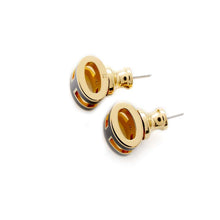 Load image into Gallery viewer, HERMES Pop Ash Earrings Size Mini Black Metal
