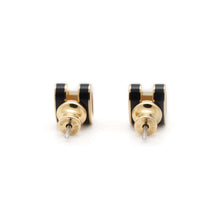 Load image into Gallery viewer, HERMES Pop Ash Earrings Size Mini Black Metal
