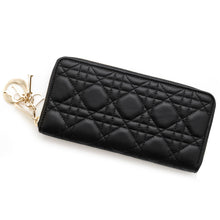 Load image into Gallery viewer, Dior Lady Dior Voyageur Wallet BlackS0007ONMJ_M900 Lambskin

