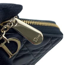 Load image into Gallery viewer, Dior Lady Dior Voyageur Wallet BlackS0007ONMJ_M900 Lambskin
