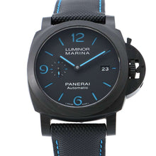 将图像加载到图库查看器中，PANERAI Luminor Marina Carbotech W44mm Carbotech Leather Black DialPAM01661
