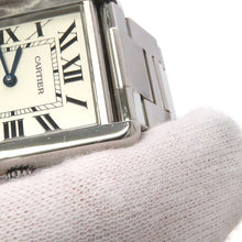 将图像加载到图库查看器中，CARTIER Tank Solo LM W34.8mm×H27.4mm Stainless Steel Silver DialW5200014
