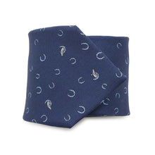 将图像加载到图库查看器中，HERMES Silk Tie Out of the Box Size 2.8&quot; Marine/Ciel Silk100%
