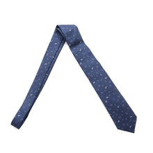 将图像加载到图库查看器中，HERMES Silk Tie Out of the Box Size 2.8&quot; Marine/Ciel Silk100%
