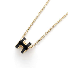 Load image into Gallery viewer, HERMES Pop Ash Necklace Size Mini Black Metal Lacquer

