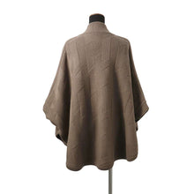 Load image into Gallery viewer, HERMES H logo poncho Size 34 Brown Wool 100%
