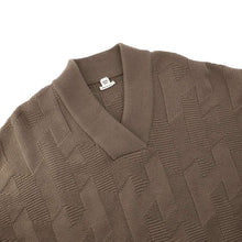 Load image into Gallery viewer, HERMES H logo poncho Size 34 Brown Wool 100%
